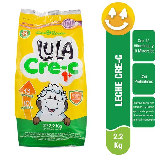 Leche Dos Pinos Cre-C Polvo 1+ Vitaminas y Minerales - 2200gr