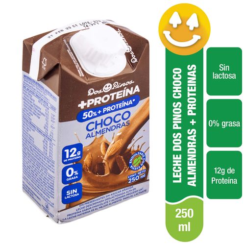 Leche Dos Pinos, Choco Almendras y Proteína - 250ml