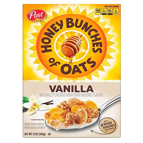 Cereal Post Honey Bunches Of Oats Vanilla Sabor Natural - 340g