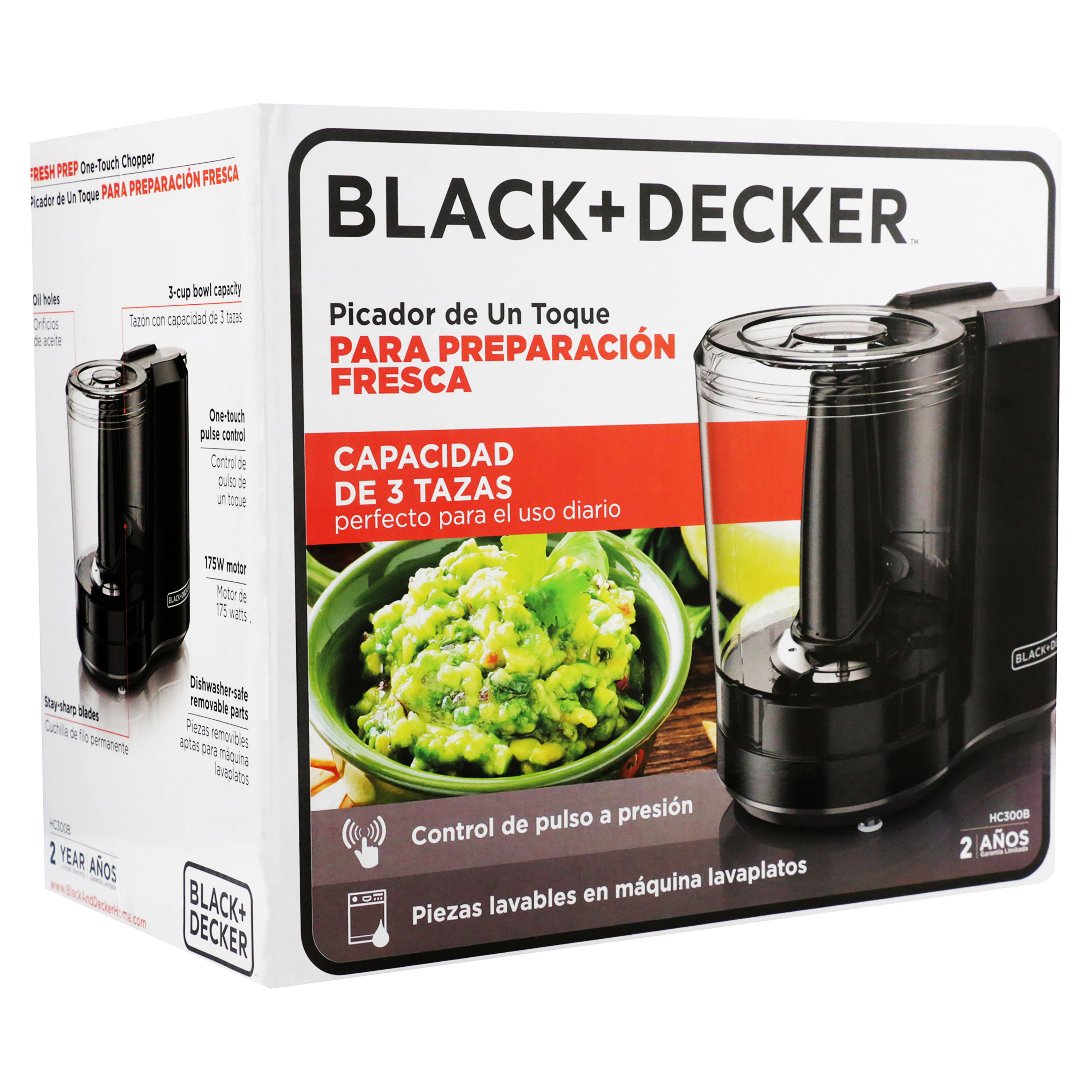 Procesador de Alimentos BLACK+DECKER One Touch HC3000B Pi