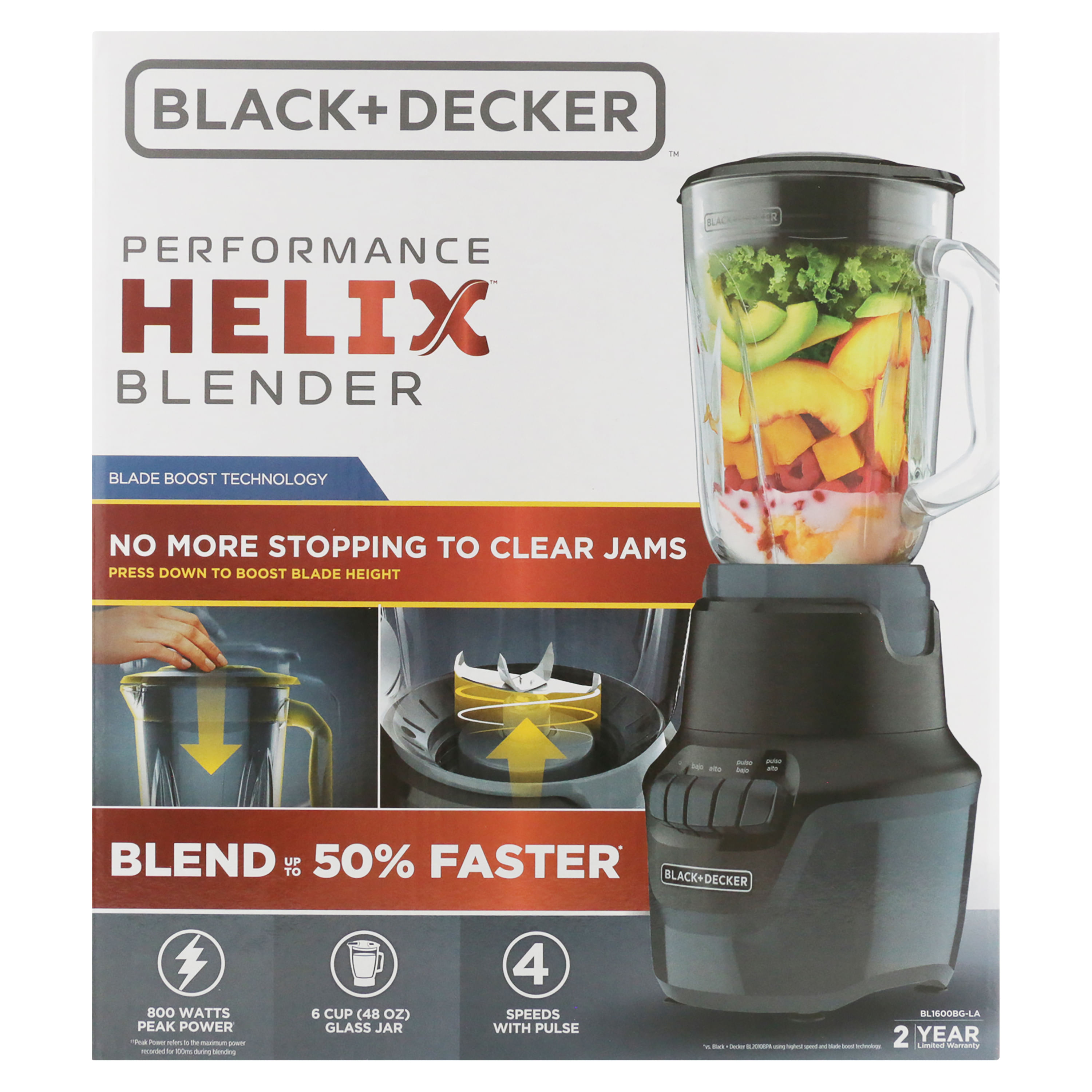 Black+decker Performance Helix Blender, BL1600BG-1