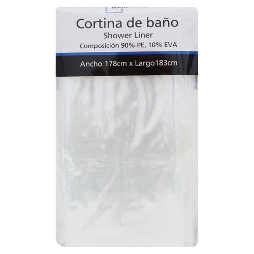 Cortina Para Baño Mainstays Transparente