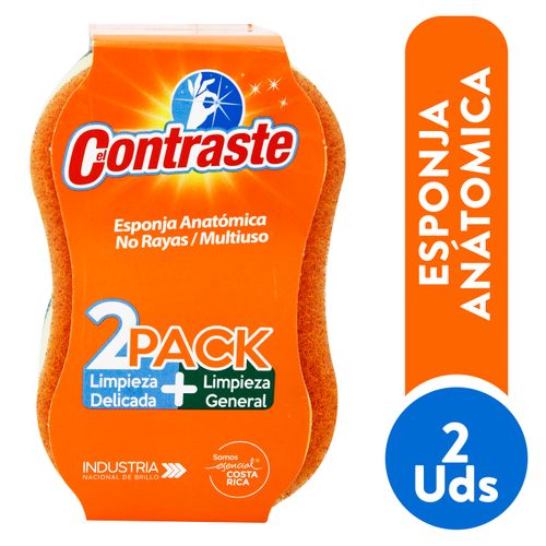 Esponja Anatómica El Contraste 1Nr 1Mul 2 Pack