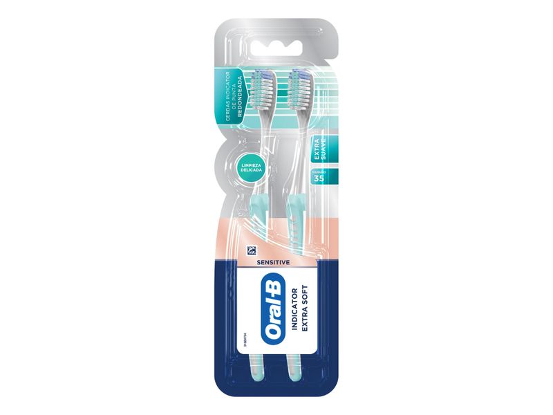 Comprar Cepillo Dental Oral-B Sensitive Indicator Extra Soft 2 Unidades ...