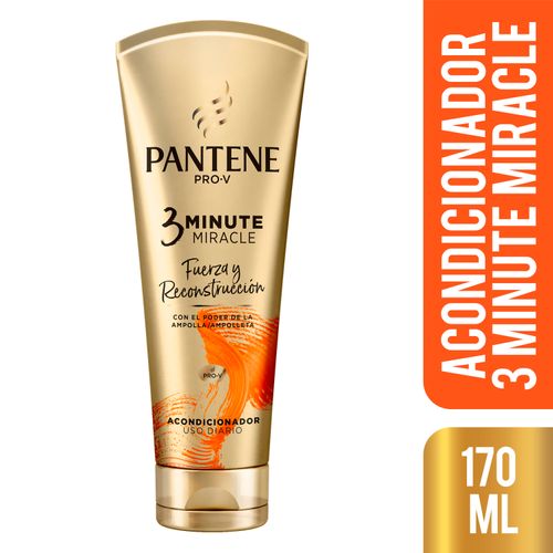 Acondicionador 3 Minute Miracle Pantene Pro-V  Fuerza y Reconstrucción 170 ml