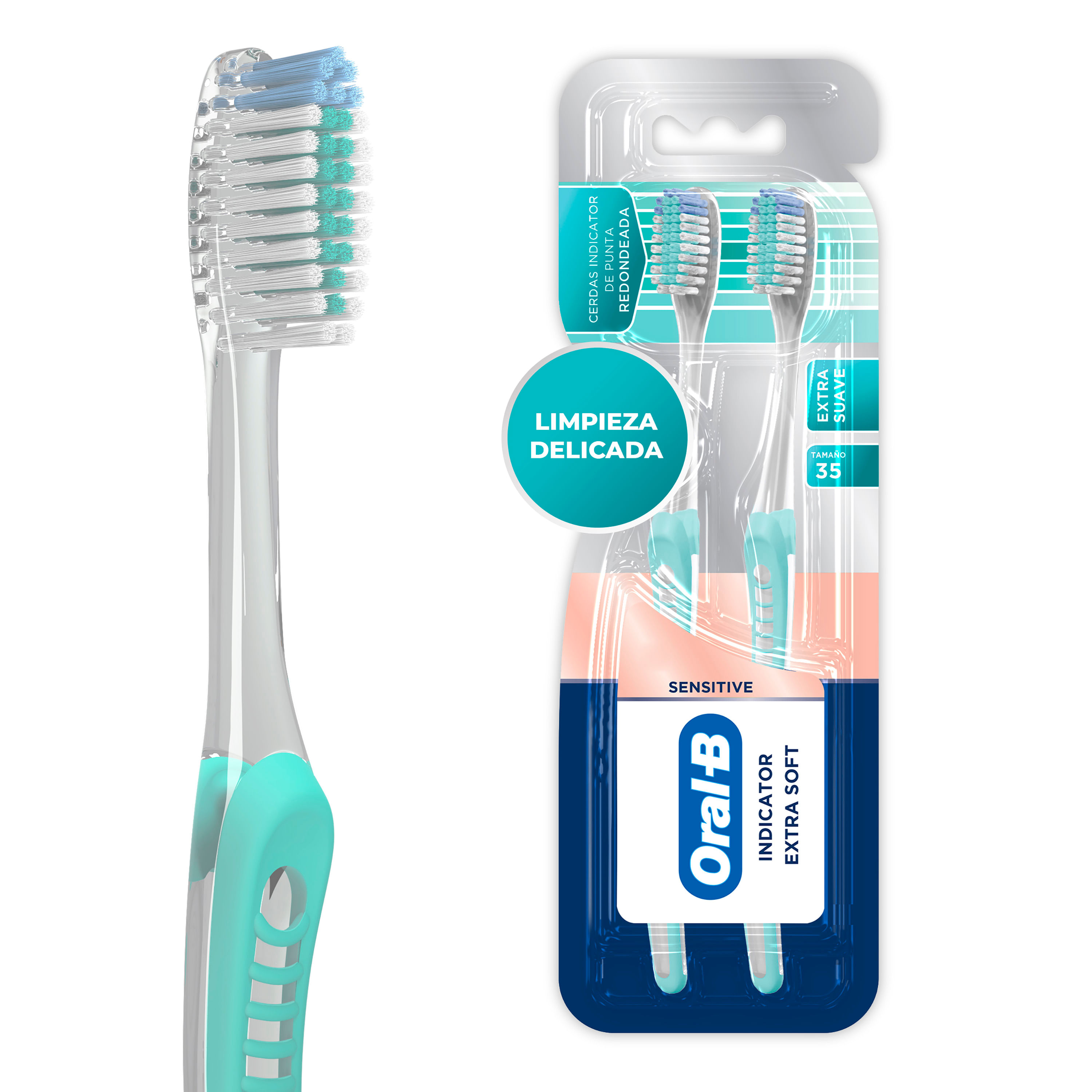 Oral-B Clic – Cepillo de dientes manual aguamarina con 2 cabezales de  cepillo reemplazables y soporte magnético para cepillo – Yaxa Guatemala