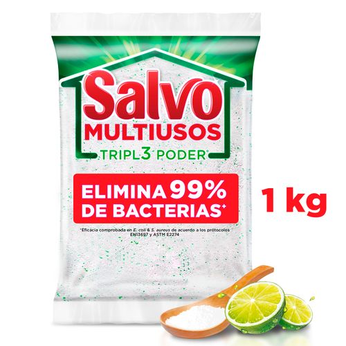 Detergente En Polvo Salvo Multiusos Triple Poder 1kg