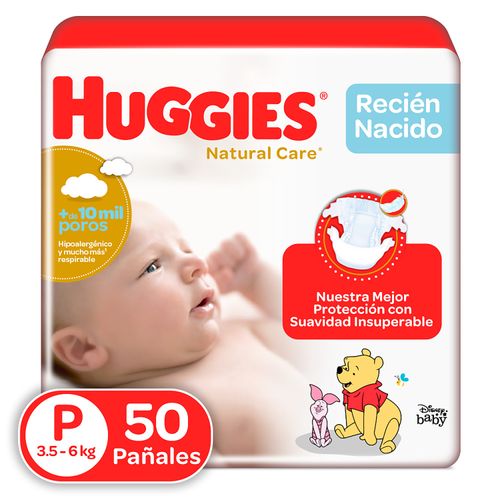 Comprar Pañales Huggies Natural Care Etapa 0/Recién Nacido Hipoalergénico,  Hasta 4kg - 38Uds, Walmart Guatemala - Maxi Despensa