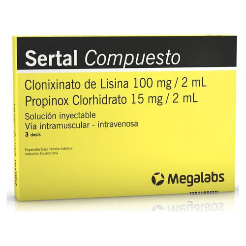 Sertal Compuesto Amps 15Mg/2Ml 3 Dosis