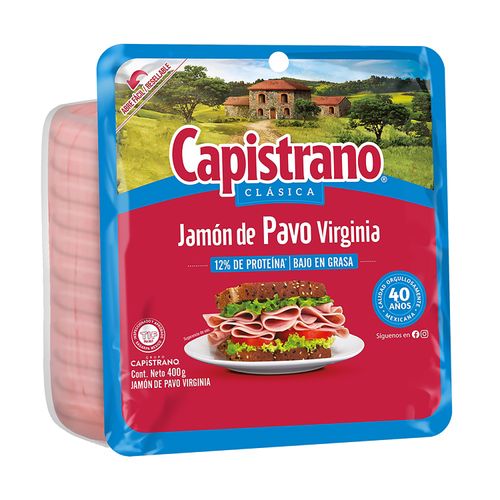 Jamón De Pavo Capistrano Tipo Virginia