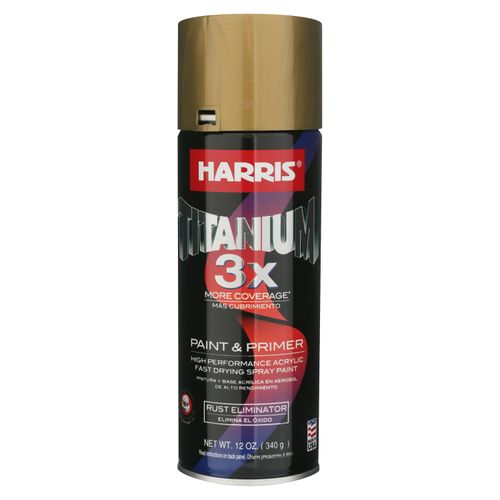 Spray marca Harris titanium dorado 12 onz