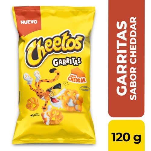 Snacks Frito Lay Cheetos Garritas, Sabor Cheddar - 120g