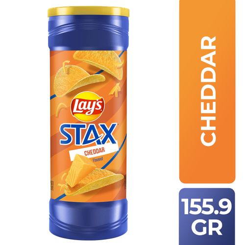 Snacks Stax Lays Sabor Cheddar - 155.9g
