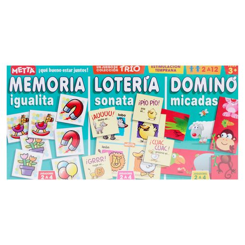 Juego Metta De Mesa 3 En 1