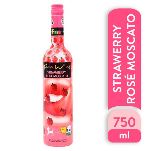 Vino Funwine Moscato Rose Strawberry 750