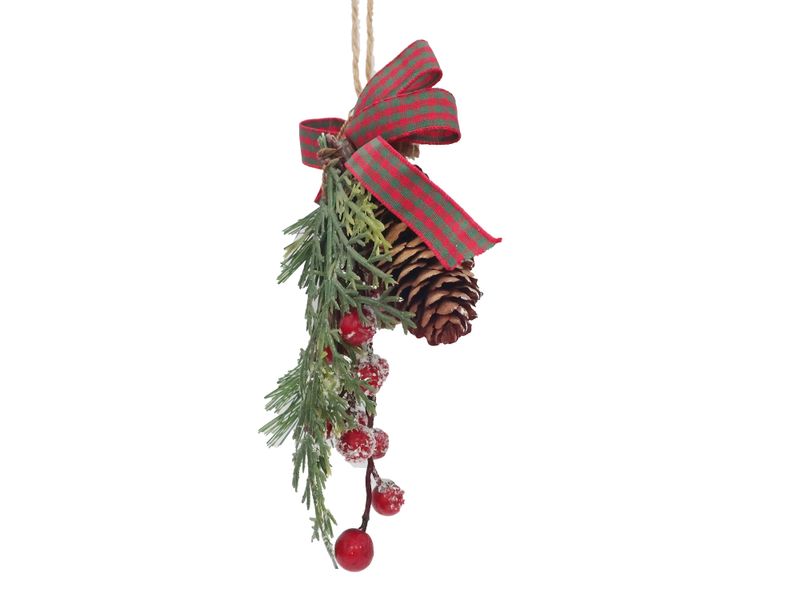 Adorno-Holiday-Time-Para-rbol-De-Navidad-Corona-Con-Pi-as-14cm-6-53173
