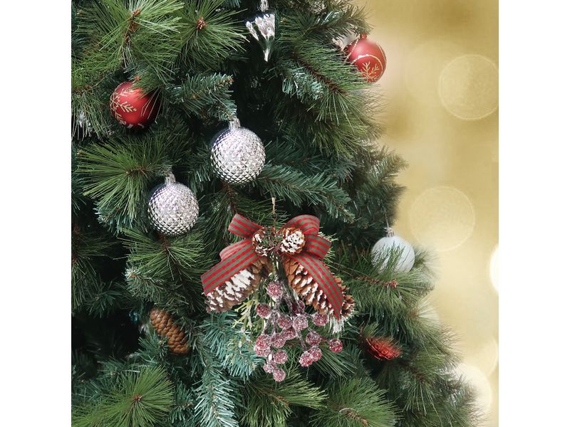Adorno-Holiday-Time-Para-rbol-De-Navidad-Corona-Con-Pi-as-14cm-8-53173