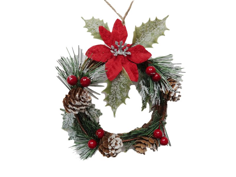 Adorno-Holiday-Time-Para-rbol-De-Navidad-Corona-Con-Pi-as-14cm-1-53173