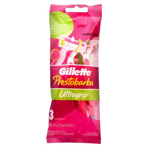 Rasuradora Gillette Mujer UltraGrip -3 unidades