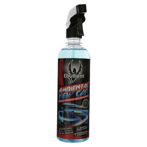 Aromatizante para carro Ebullient, en spray new car -500ml