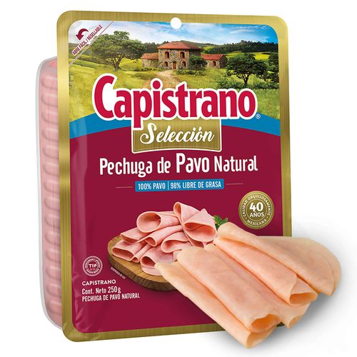 Jamón de Pavo Capistrano Pechuga - 250 Gr