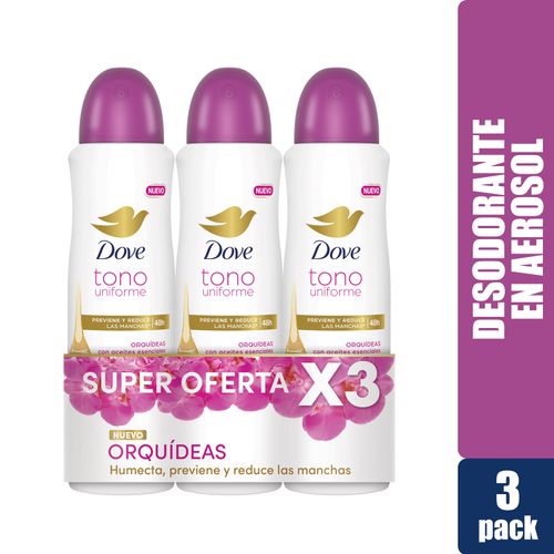 Desodorante En Aerosol Dove Aroma Orquideas 3Pack