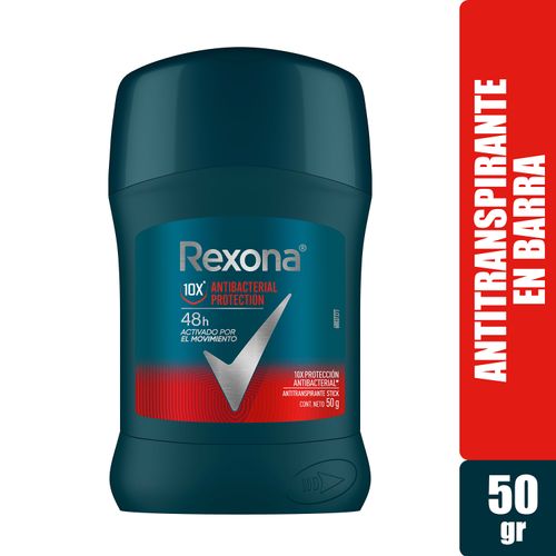 Desodorante Rexona Barra Men AntiBateríal Regular -50gr