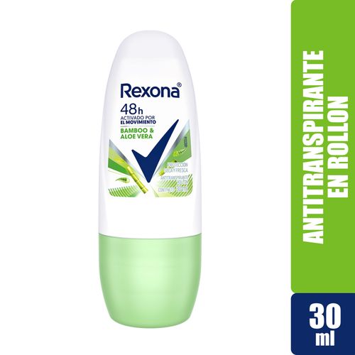 Desodorante Rexona Bamboo Y Aloe Vera Roll-On 30ml