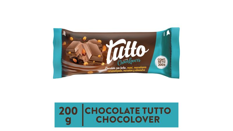 Comprar Chocolate Marca Tutto Chocolovers, Con Maní, Macadamia