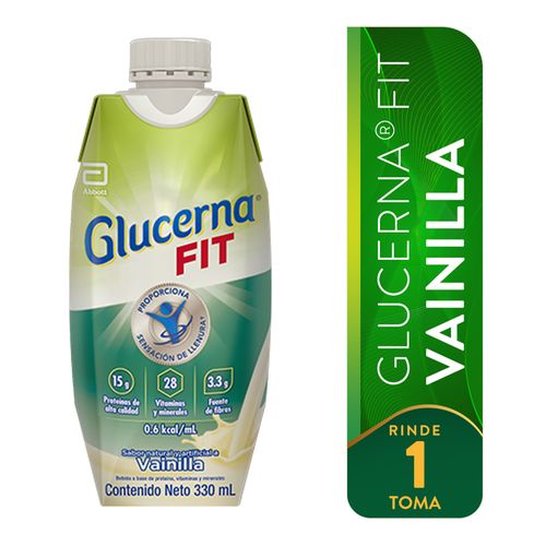 Fórmula Nutricional marca Glucerna® Fit Vainilla -330 mL