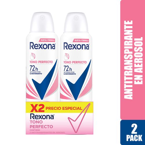 Desodorante Rexona En Aerosol Tono Perfecto 2Pack 300 Ml