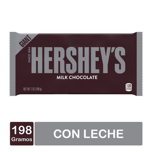 Chocolate Hersheys Milk Gigante Barra - 198gr
