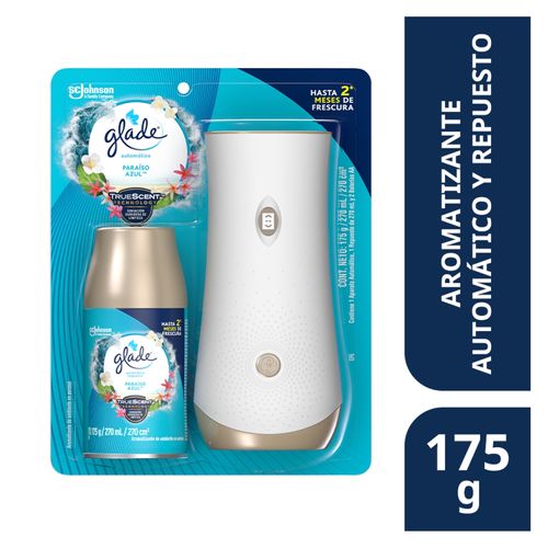 Aromatizante  Glade Automático Paraiso Azul  Unidad + 1 repuesto -  175gr