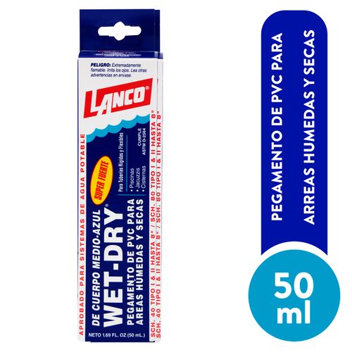 Cemento Pvc Wet Dry 50 Ml