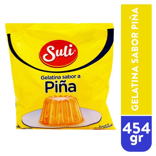 Gelatina Suli Piña Bolsa 454Gr