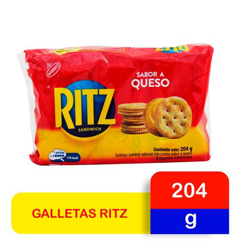 Comprar Galletas Saladas Ritz Sabor Queso 12 Pack - 360g