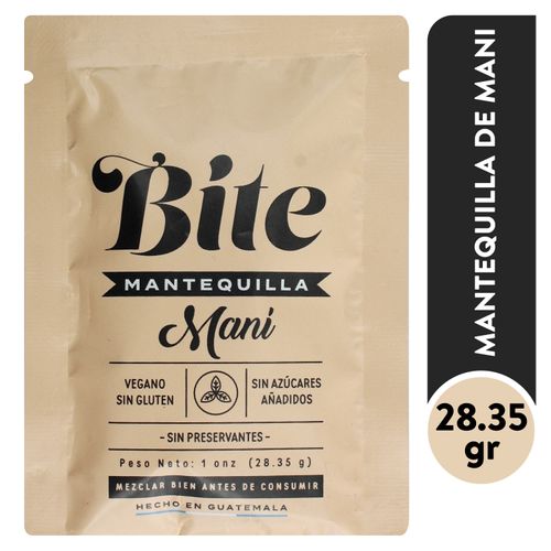 Sachet De Mantequilla De Maní Bite - 28gr