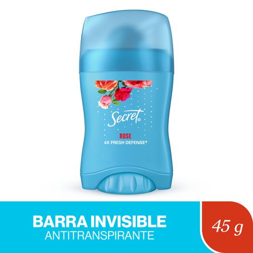 Antitranspirante Secret en barra invisible Rose -45 g