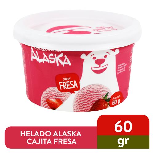 Helado Alaska Cajita Fresa - 60 g