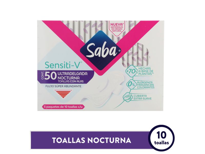 Toallas-Sanitarias-Saba-Sensiti-V-Ultradelgada-Nocturna-Flujo-S-per-Abundante-Con-Alas-50Uds-1-61401