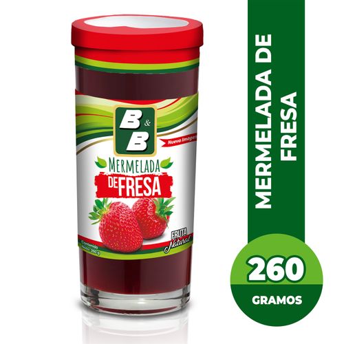 Mermelada B&B De Fresa Vaso - 260g