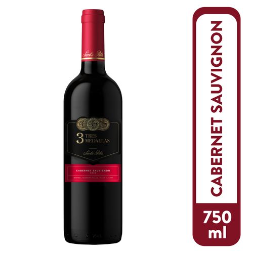 Vino Tinto Santa Rita 3Medallas Cabernet Sauvignon - 750ml