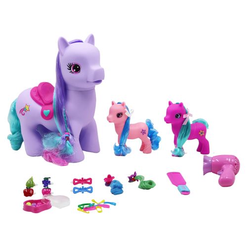 Familia de ponies Wonder Pony Land, set con accesorios