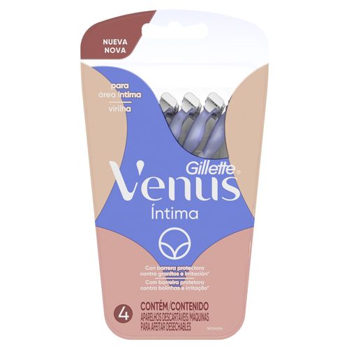 Rasuradoras Desechables marca Gillette Venus Íntima -4 uds