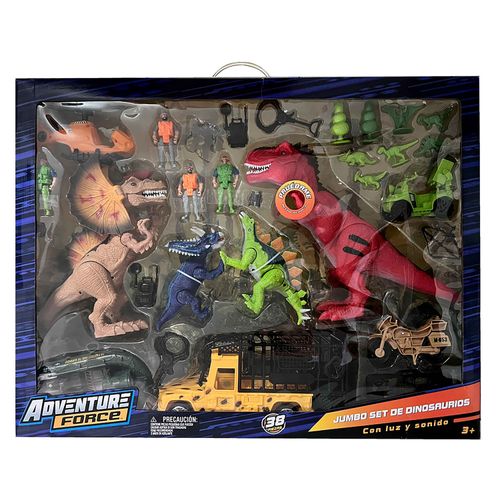 Set De Juego Adventure Force Dinosaurios Jumbo