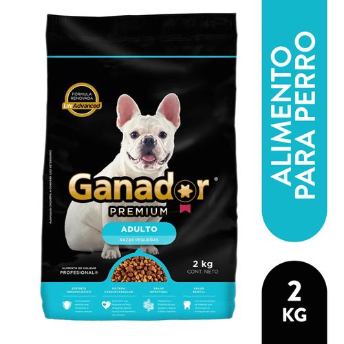 Alimento Ganador Premium Adulto Razas Pequeñas - 2kg