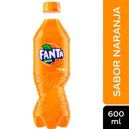 Gaseosa Fanta naranja regular - 600 ml