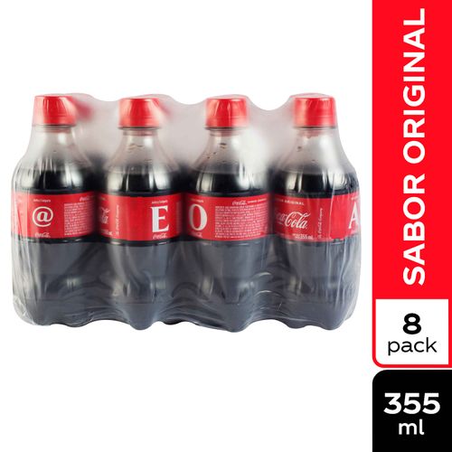 Gaseosa Coca Cola regular 8pack - 355ml