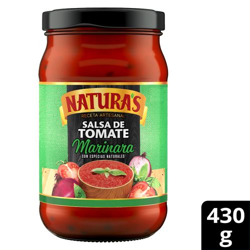 Salsa Artesanal De Tomate Naturas Marinara - 430g