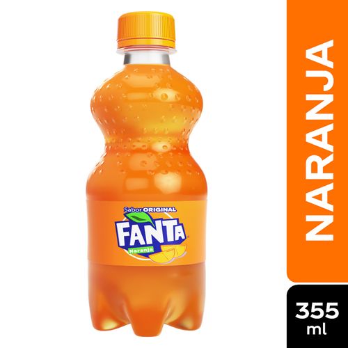 Gaseosa Fanta naranja regular - 355 ml